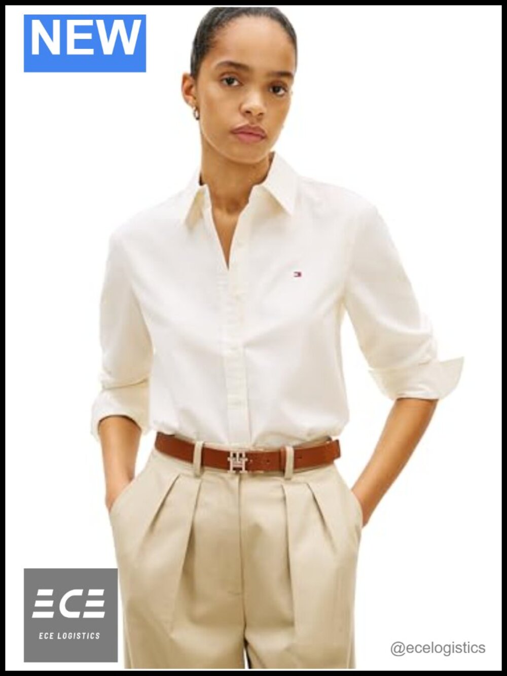 Oxford Long Sleeve Button Down Shirt Regular Fit Cotton Stretch Collared